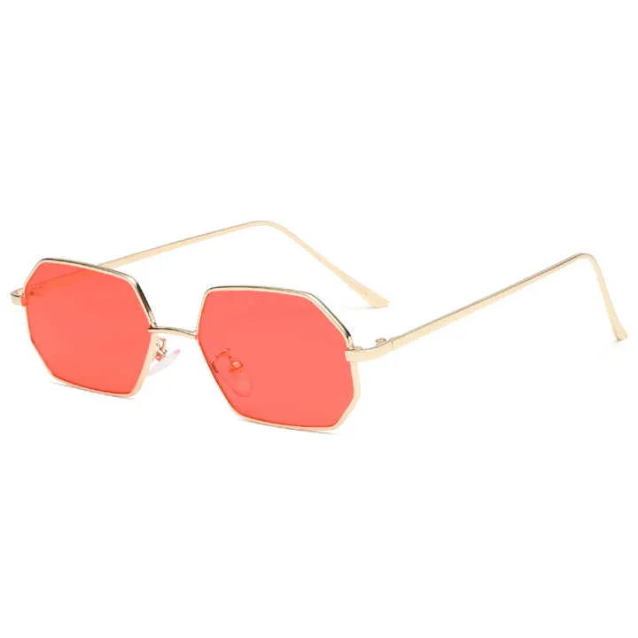 نظارات شمسية حسب الطلب 2022 العصرية . Custom Sunglasses 2022 Fashion Metal Hexagon Sun