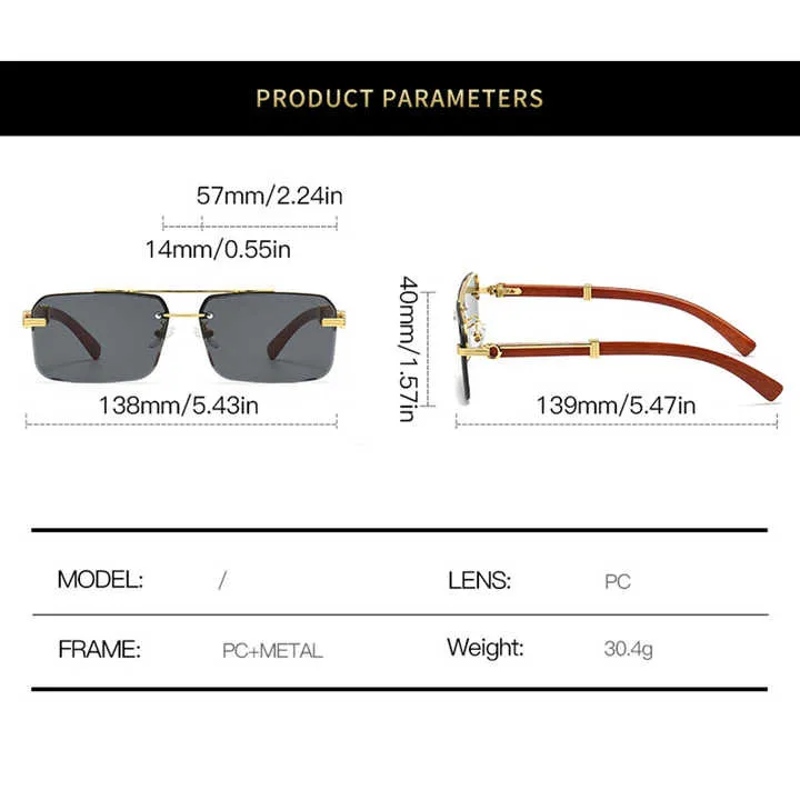 نظارات شمسية جديدة بدون  . Wholesale New Rimless