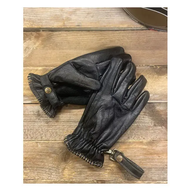 13 And A Half Magazine Loud Ride Leather Gloves Black