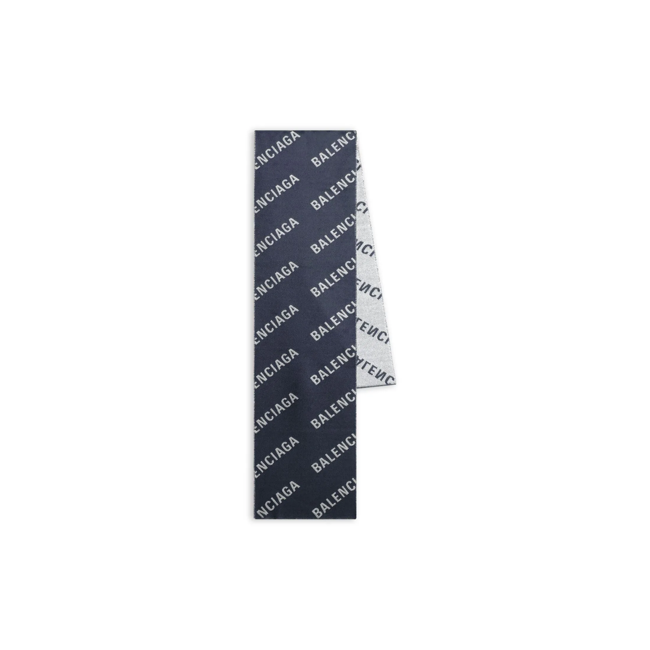 ALLOVER LOGO MACRO SCARF IN INDIGO
