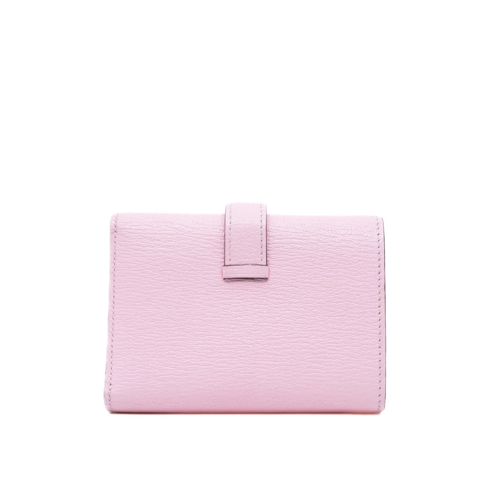 Bearn  tri-fold compact wallet in goat sakura  phw Z stamp