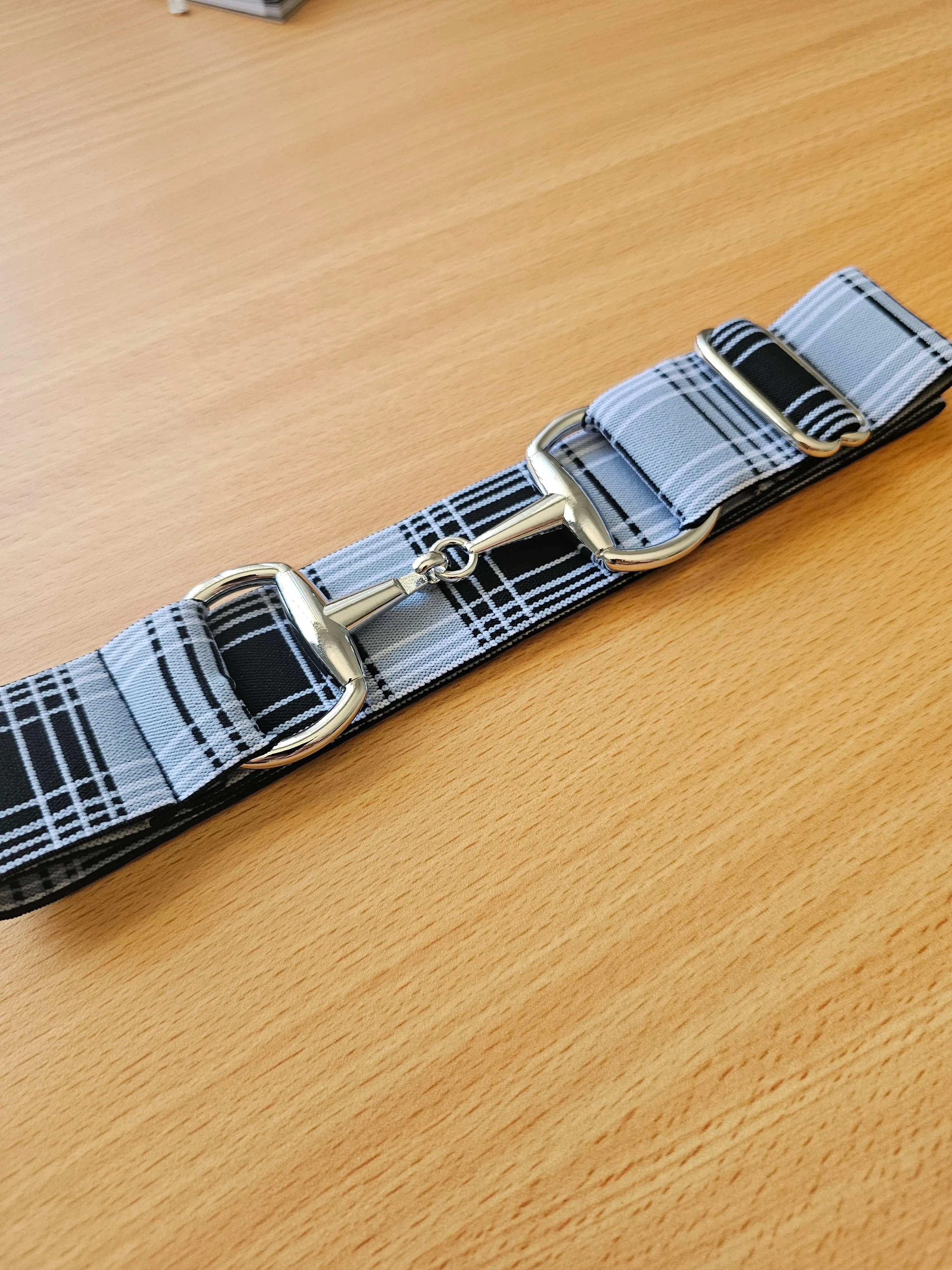 Beci Snaffle Belt - Grey/black Tart