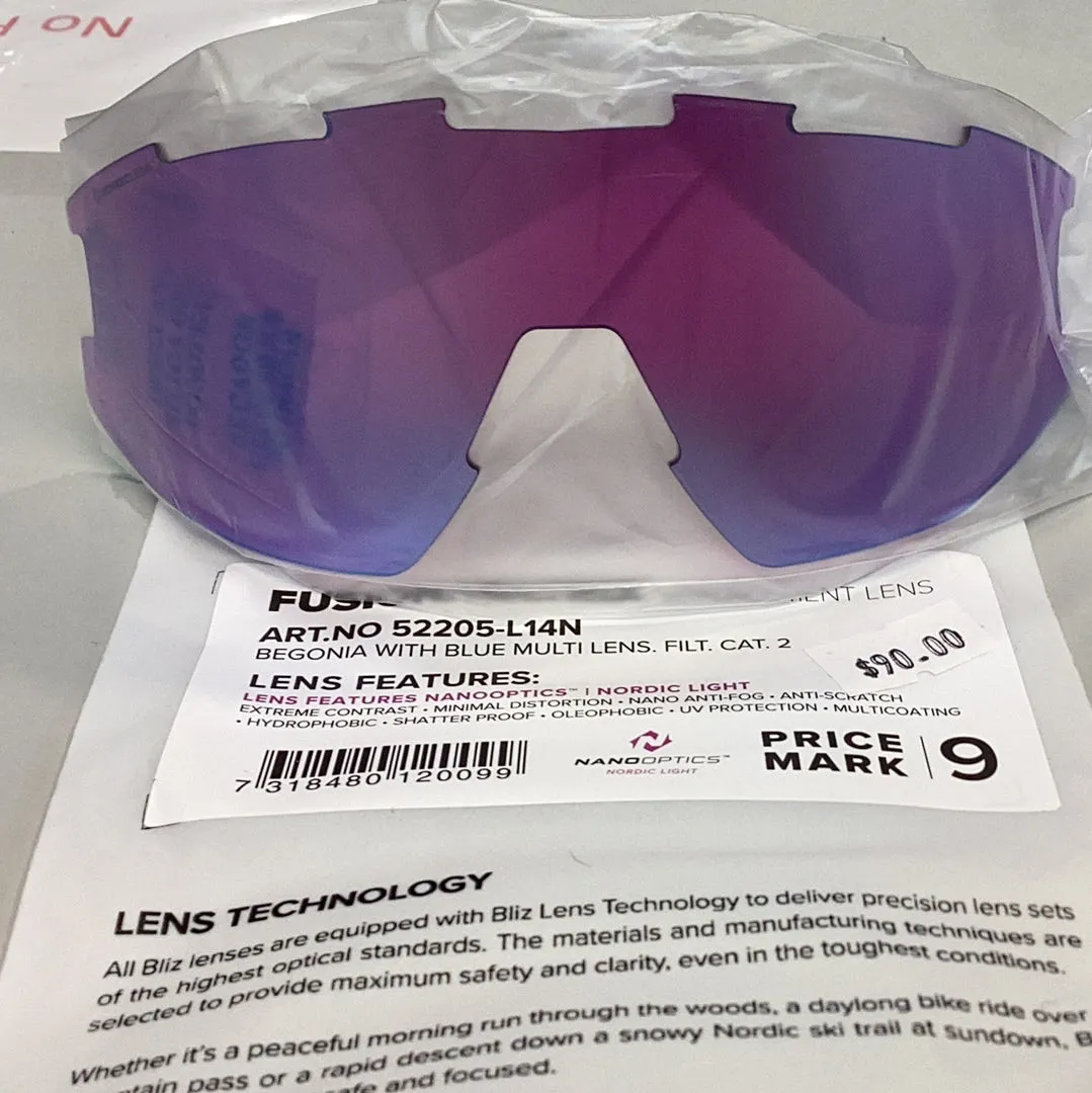 Bliz Fusion/Matrix Nordic Light Spare Lenses