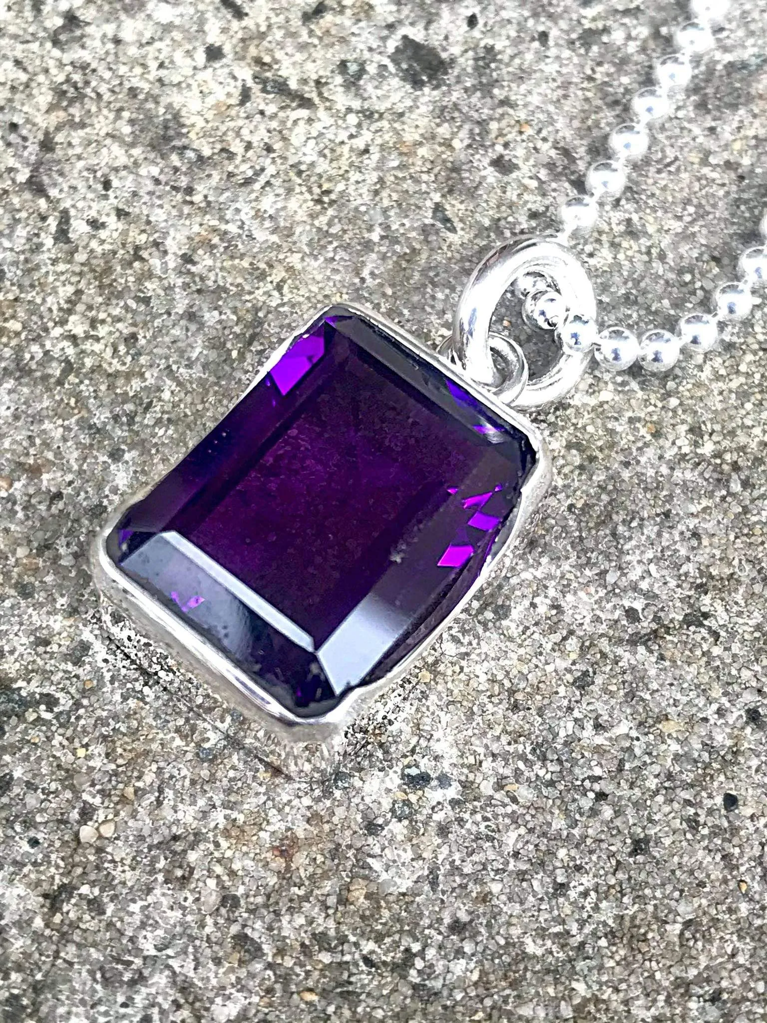 Bold Amethyst Pendant