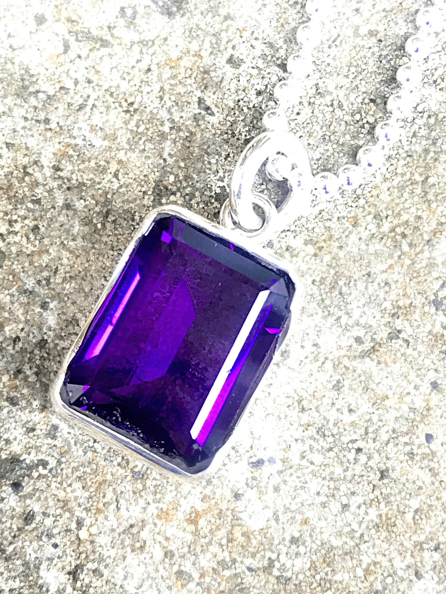 Bold Amethyst Pendant