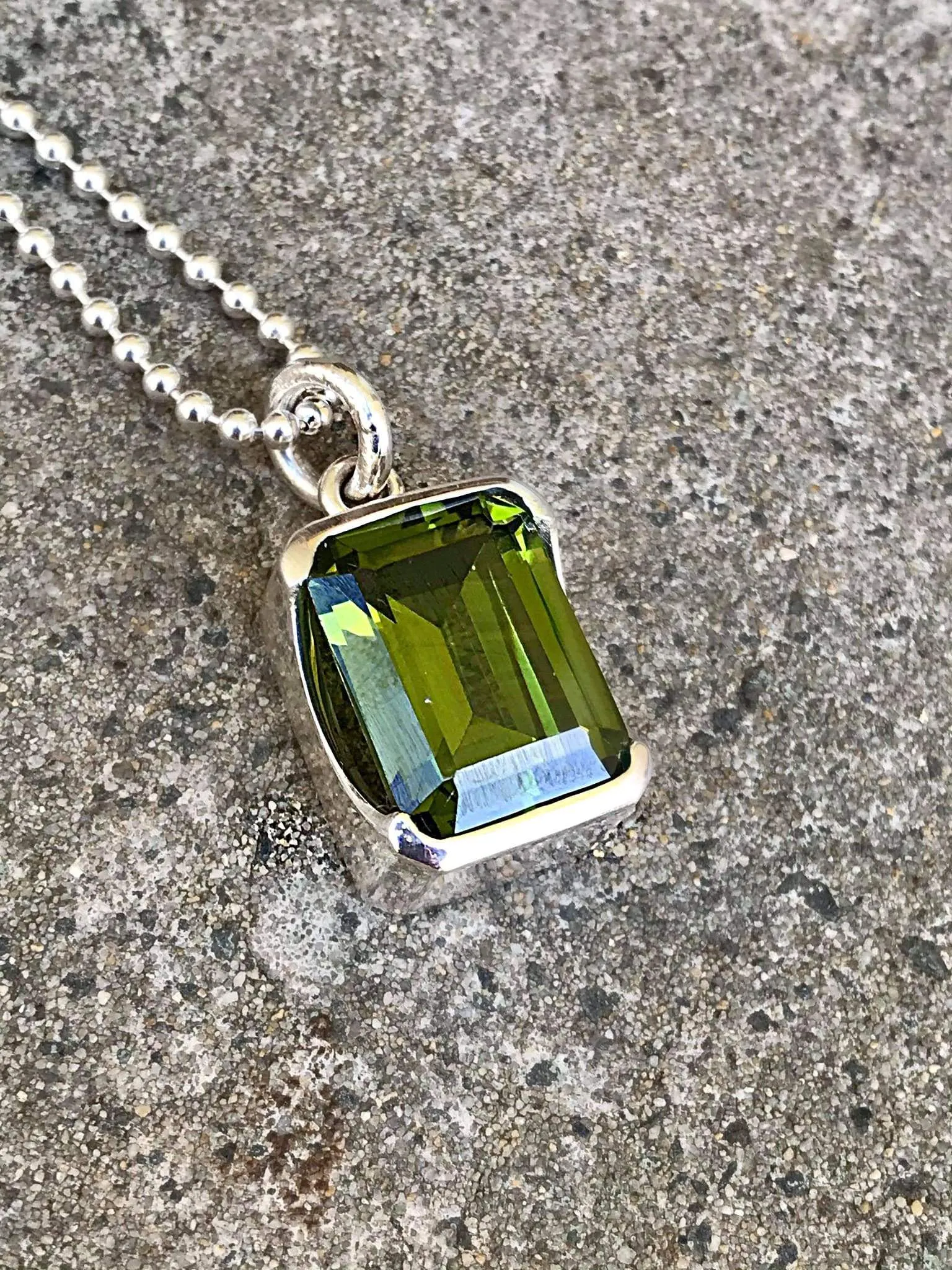 Bold Peridot Pendant