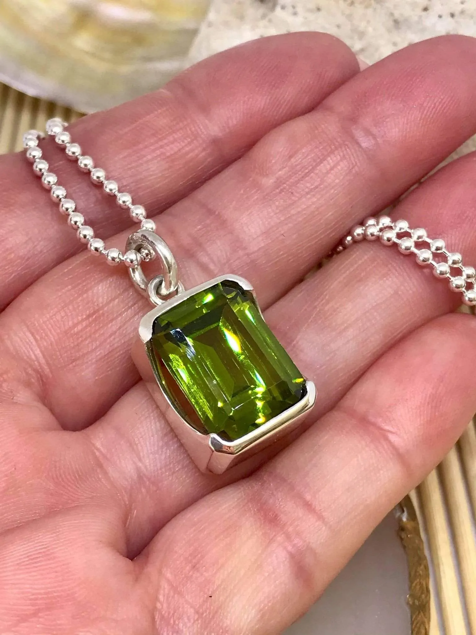 Bold Peridot Pendant
