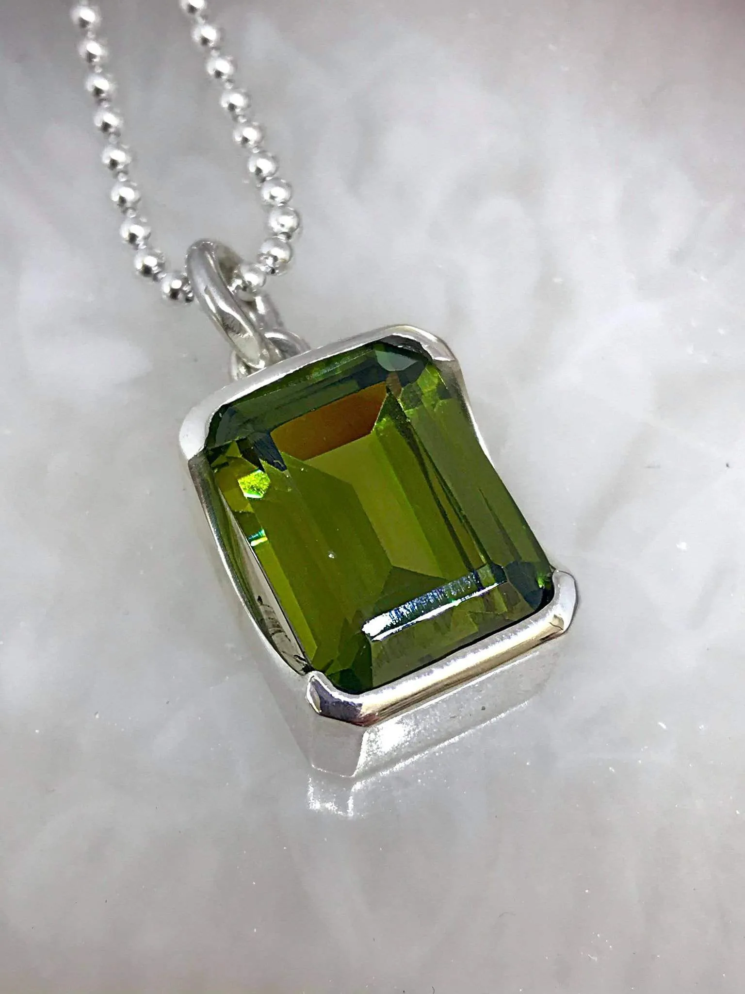 Bold Peridot Pendant