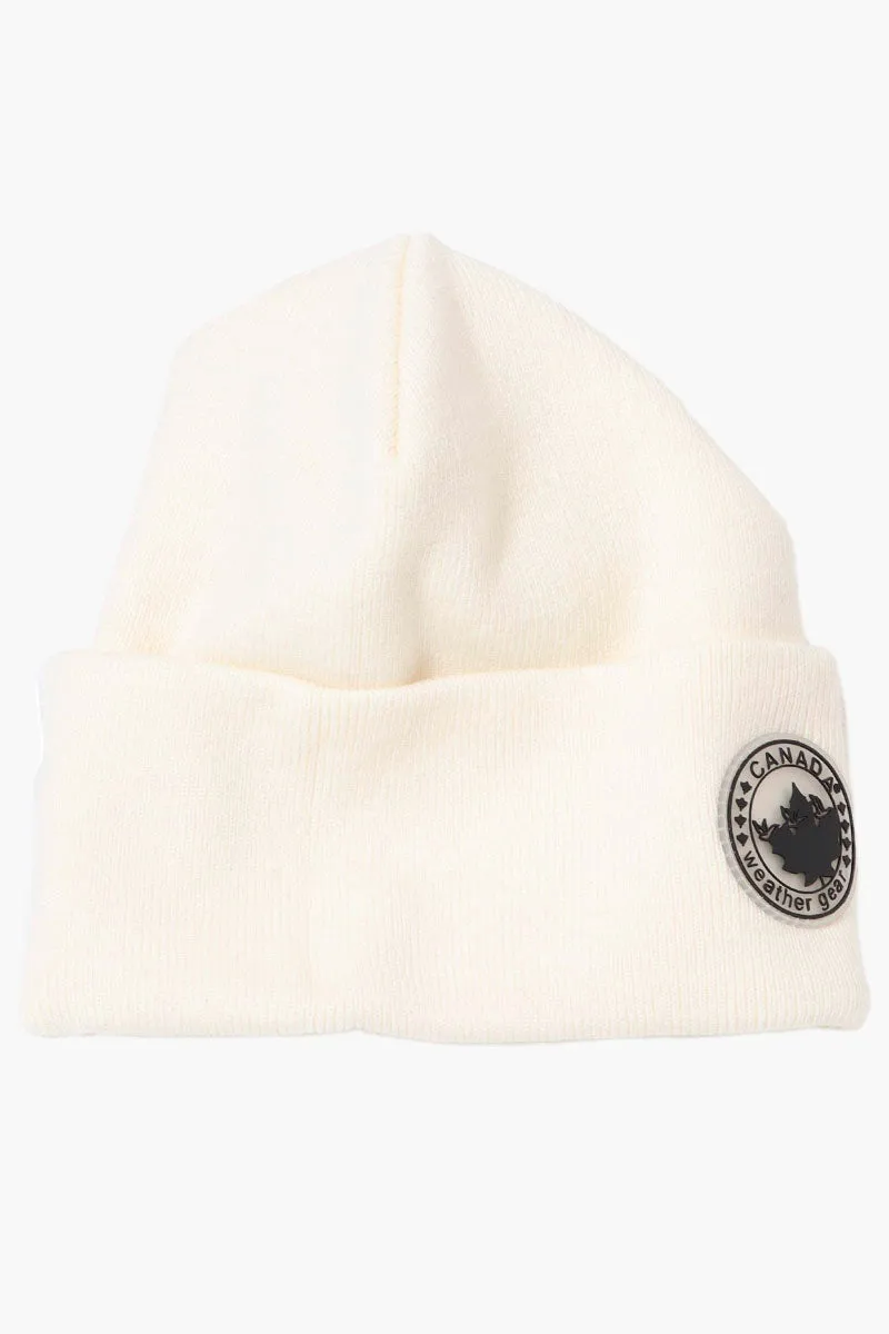 Canada Weather Gear Basic Cuffed Hat - Cream