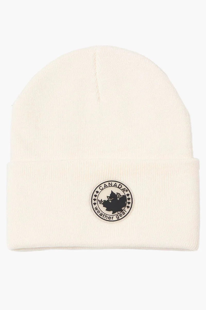 Canada Weather Gear Basic Cuffed Hat - Cream