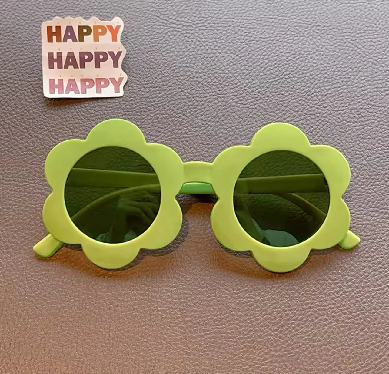 Children's Cute Colors Acrylic Sun Flower Sunglasses
