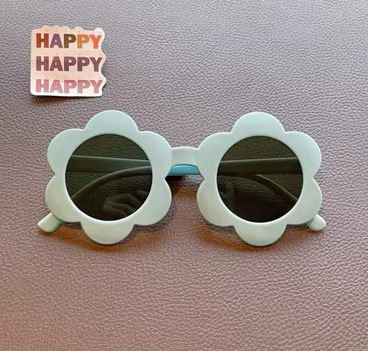 Children's Cute Colors Acrylic Sun Flower Sunglasses