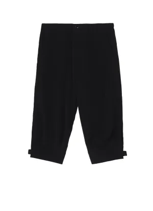 CREPE DE CHINE HEM BELT PANTS