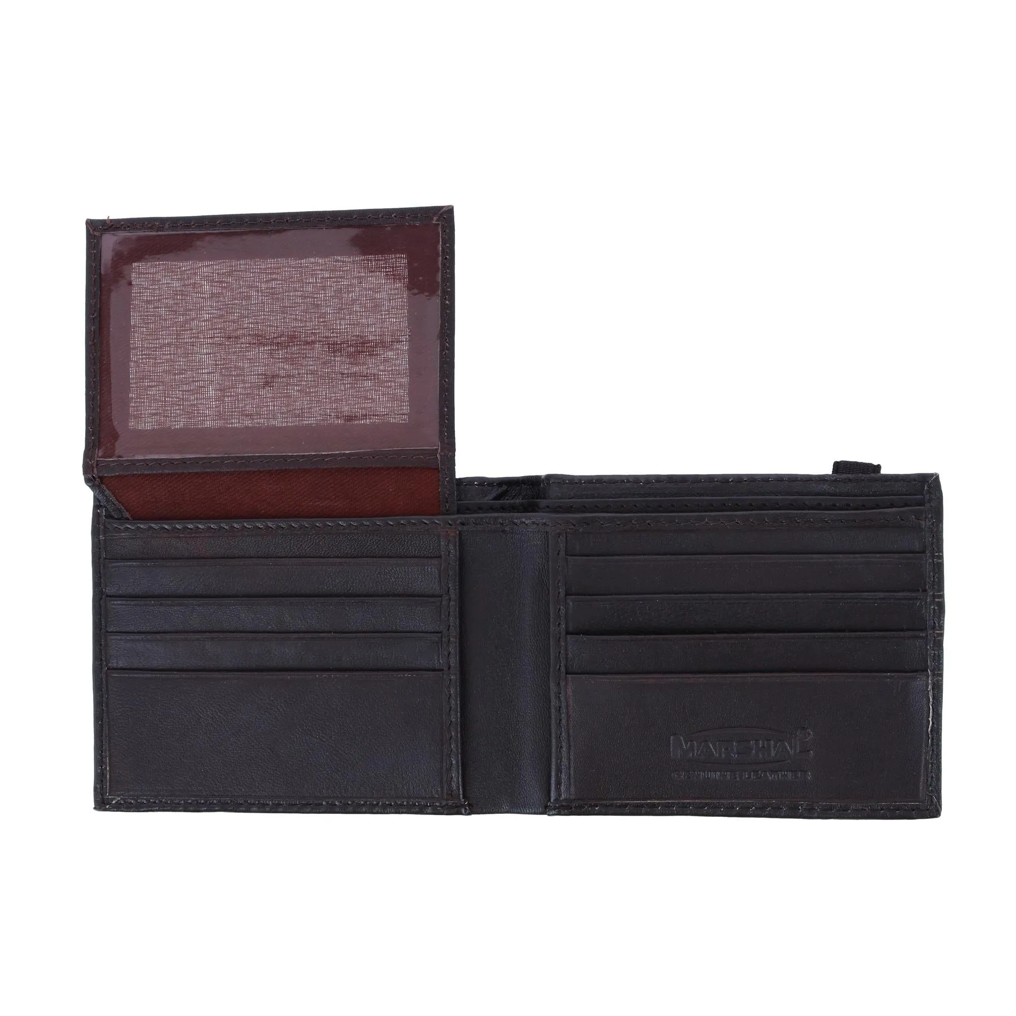 CTM® Men's Bifold Wallet with Elastic Keeper Strap