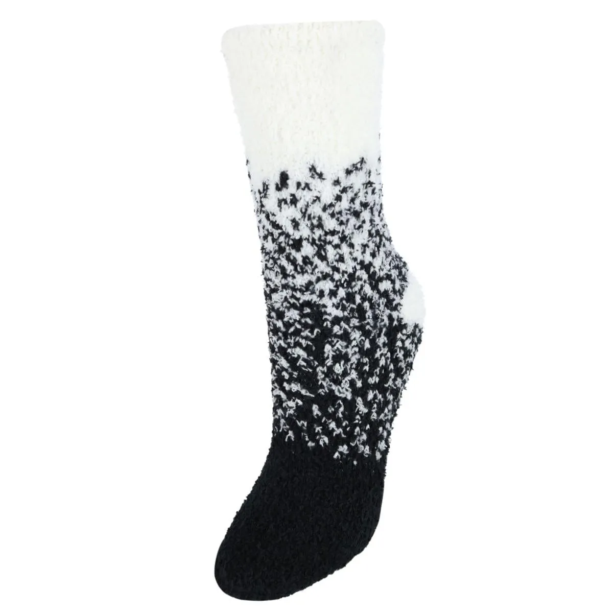CTM® Women's Fuzzy and Cozy Pattern Socks (Pack of 3)