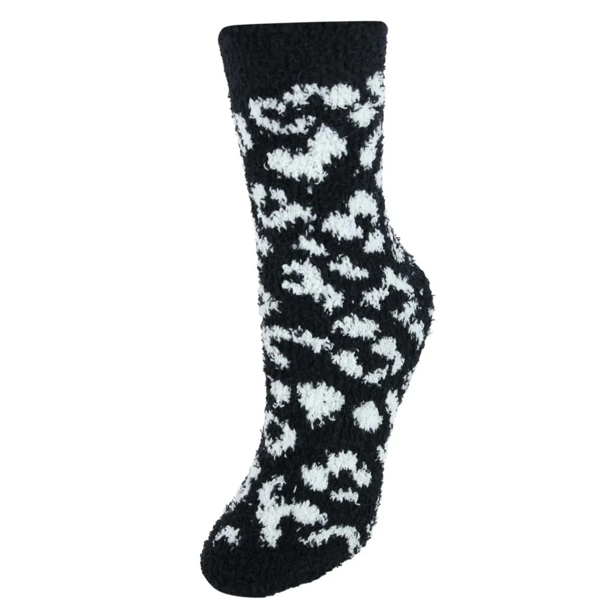 CTM® Women's Fuzzy and Cozy Pattern Socks (Pack of 3)