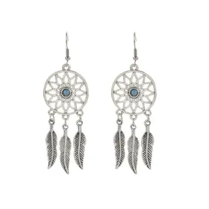 Dream Catcher Feather Earrings