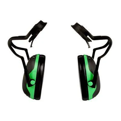 Earmuffs - 3M PELTOR X Series Earmuff, Full Brim Hard Hat Attached, Electrically Insulated, (Case of 10 pairs), X1P51E