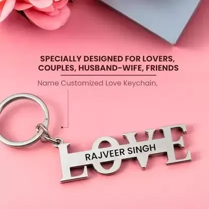 Express Your Love: Personalized Metal Keychain for Valentine's Day