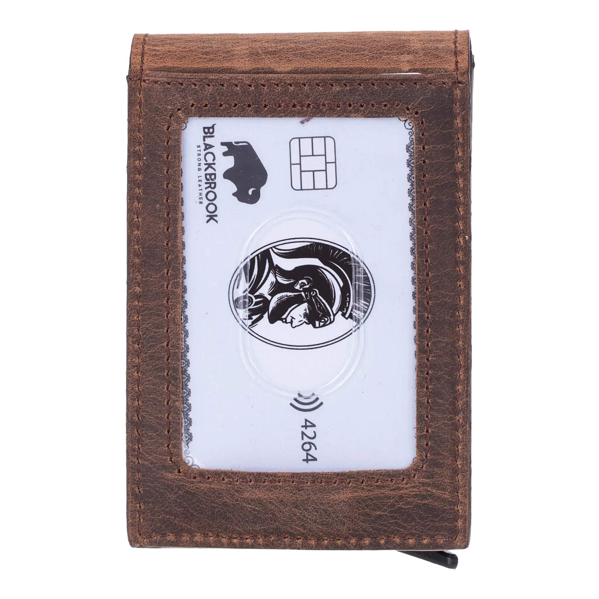 Grant Card Holder Wallet, Distressed Coffee