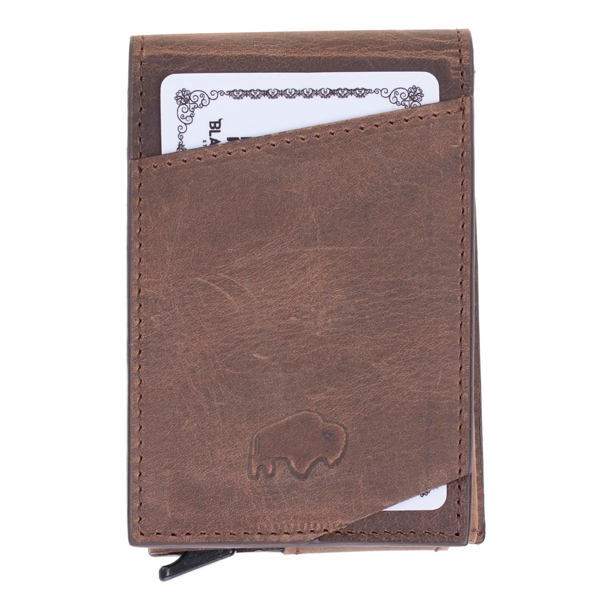 Grant Card Holder Wallet, Distressed Coffee