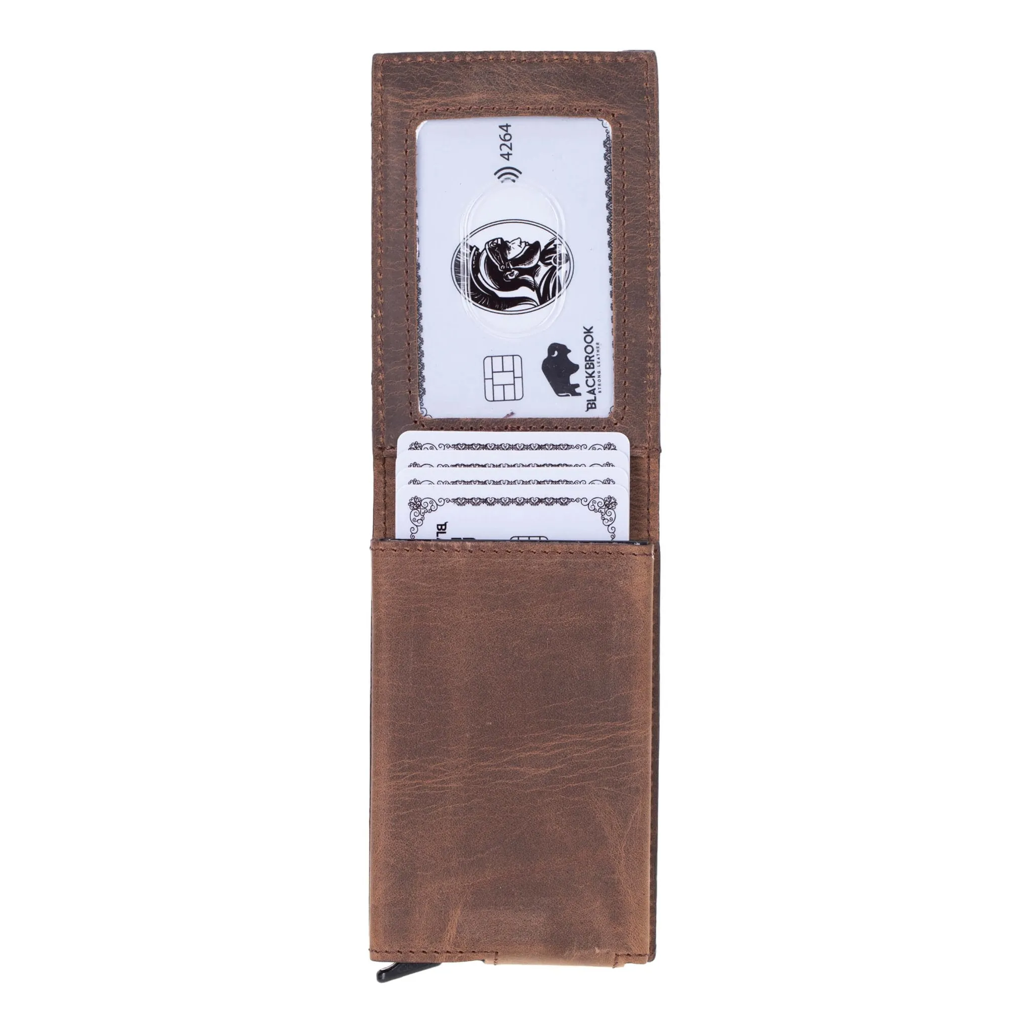 Grant Card Holder Wallet, Distressed Coffee