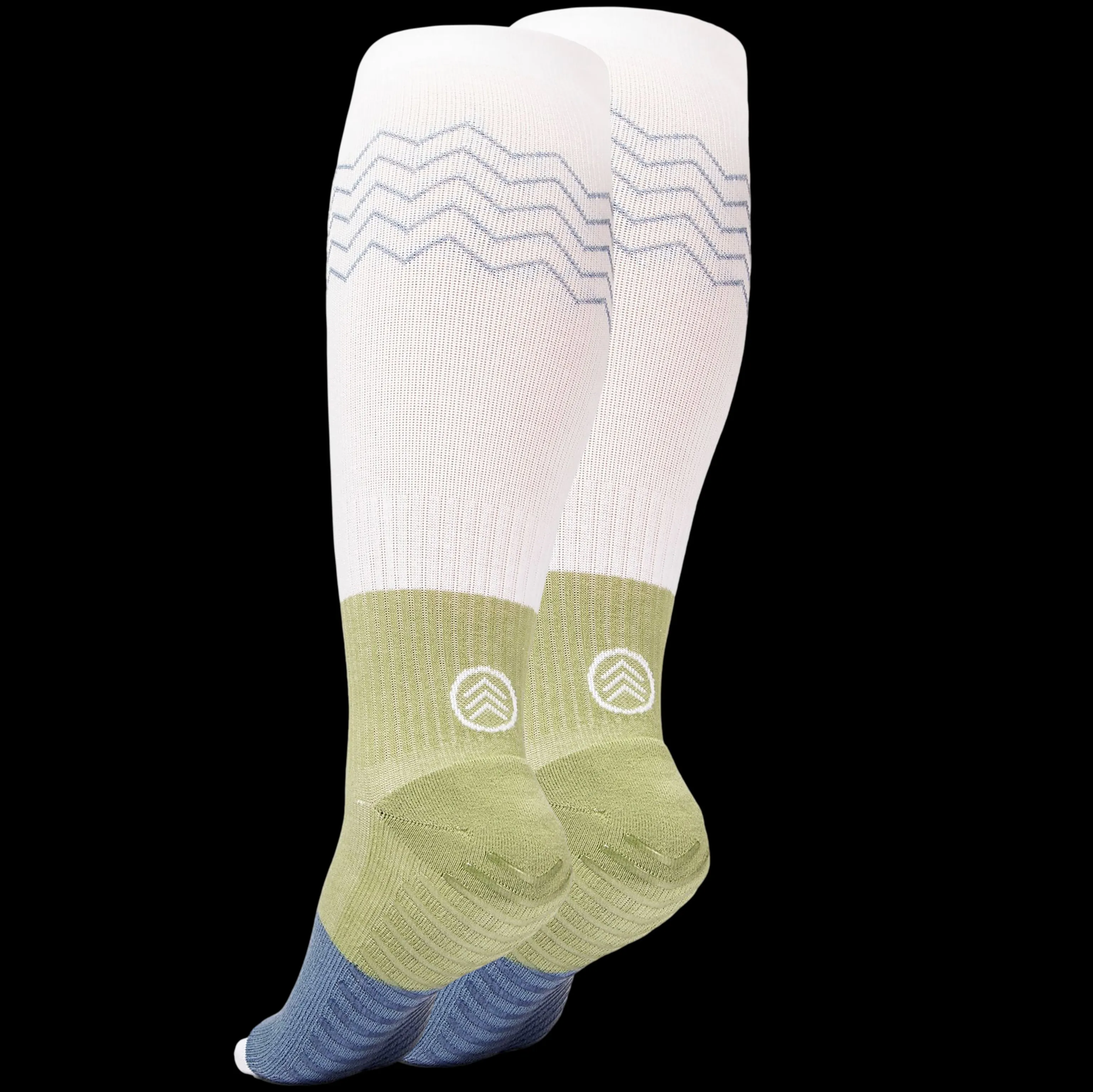 Gripjoy Men's Extended Size Compression Socks with Grips (Pack of 2)