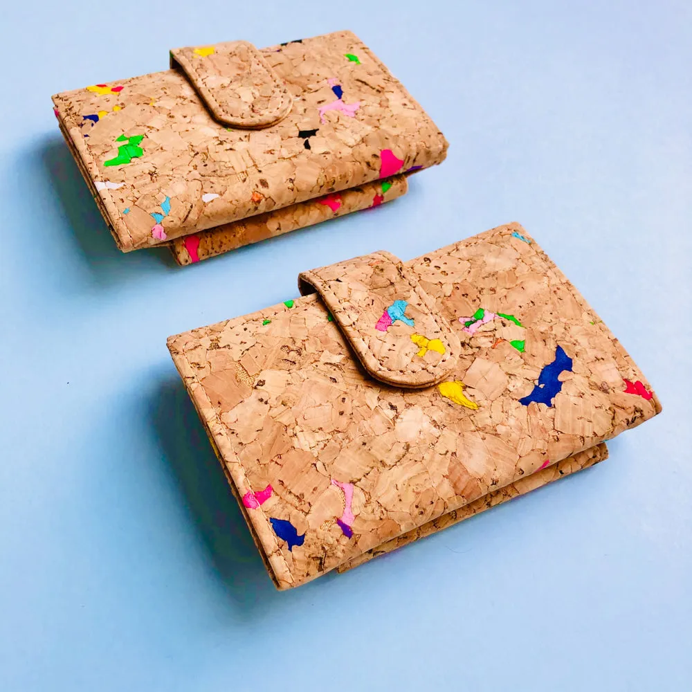 Kate Small Cork Wallet in Vivid