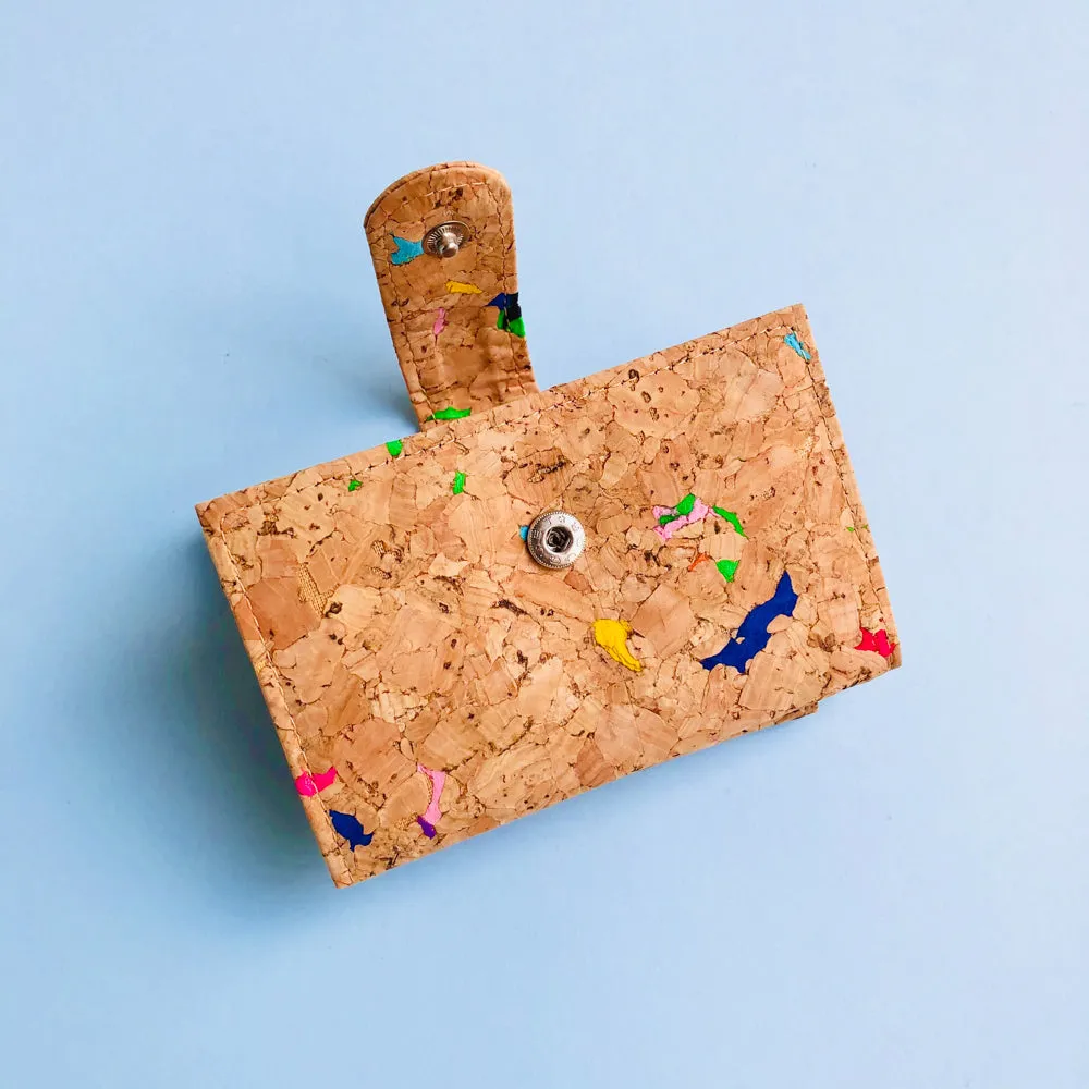 Kate Small Cork Wallet in Vivid