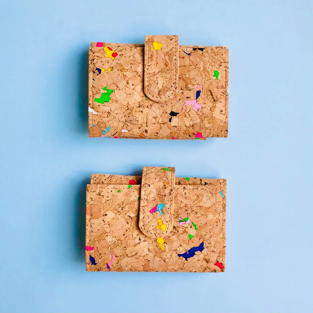 Kate Small Cork Wallet in Vivid
