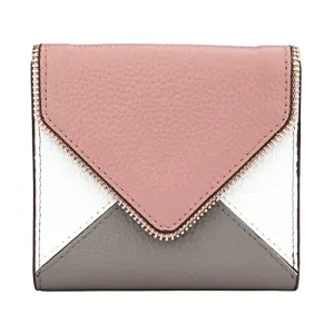 Lavemi RFID Blocking Small Compact Leather Wallets Credit Card Holder Case for Women(Envelope Dark Pink)