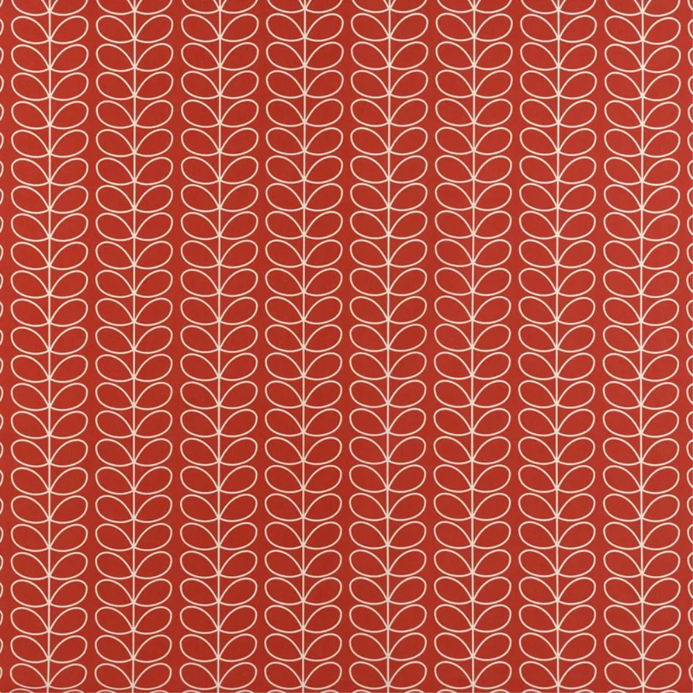 Linear Stem in tomato red Fabric