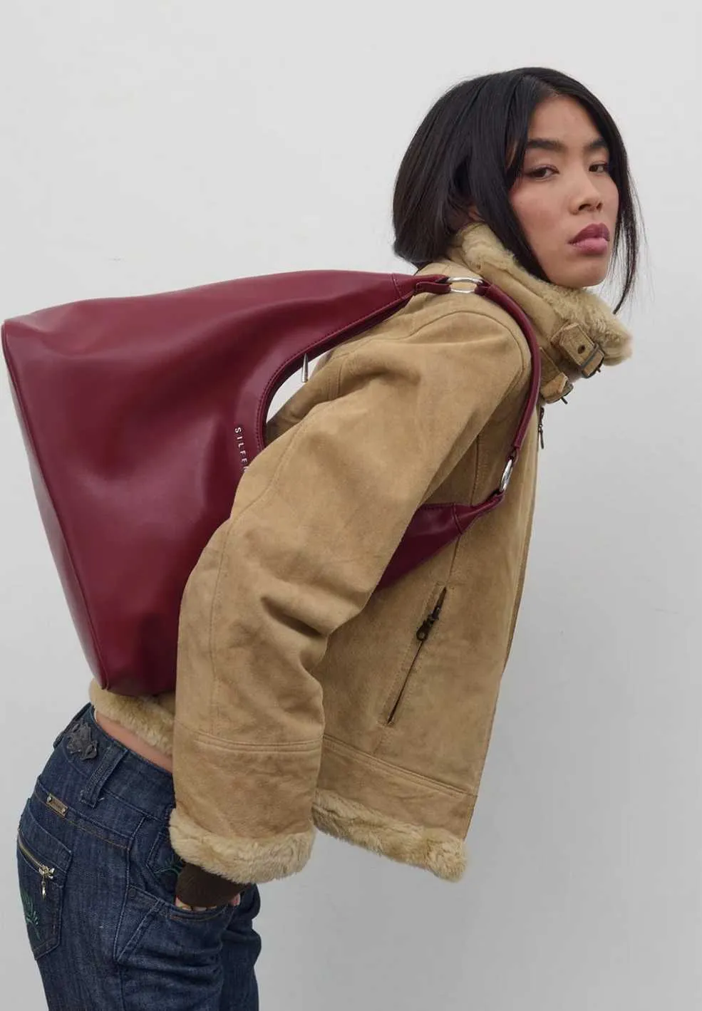 Lola Shoulder Bag Burgundy