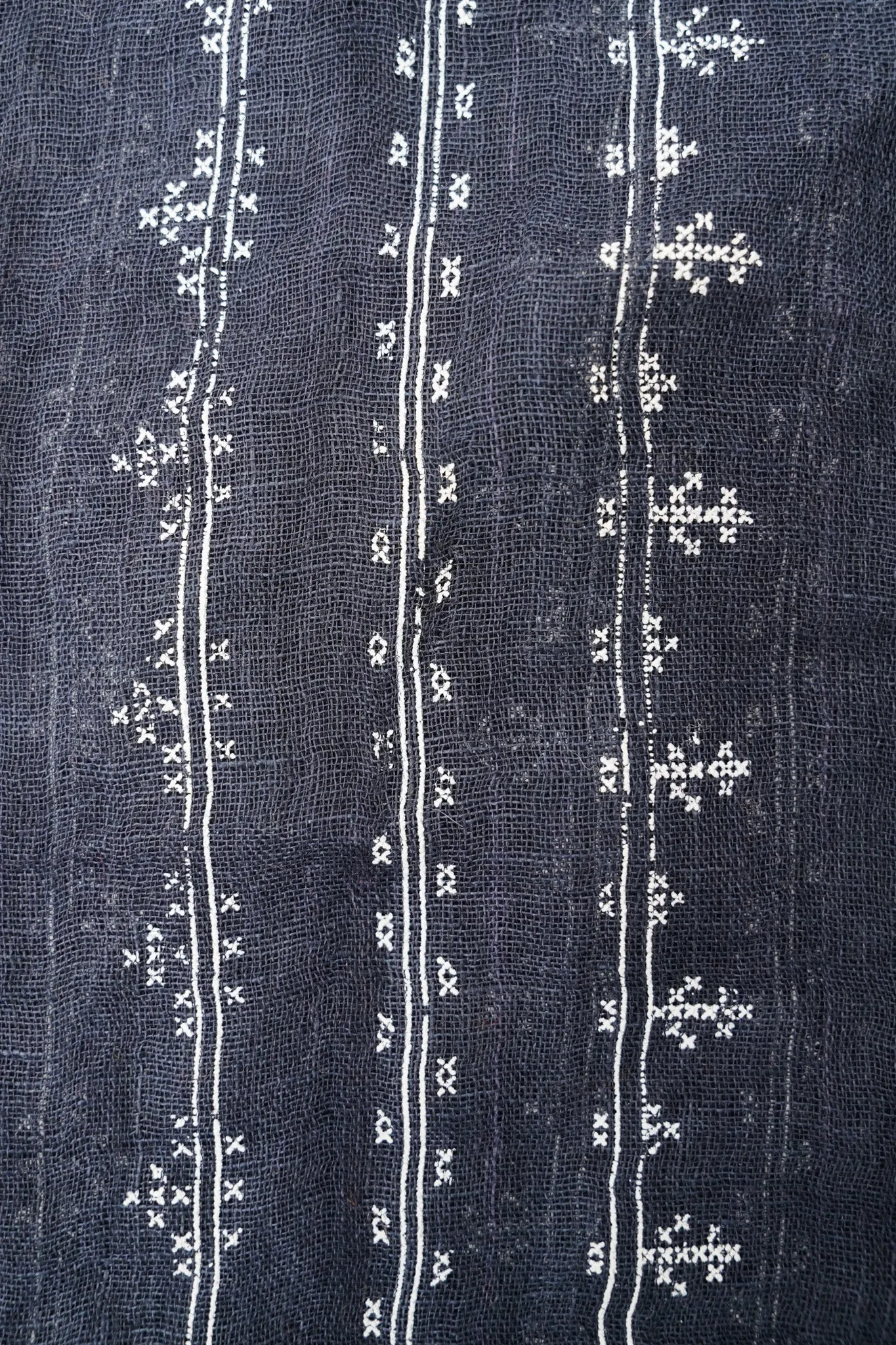 Navy Pattern Neck Scarf
