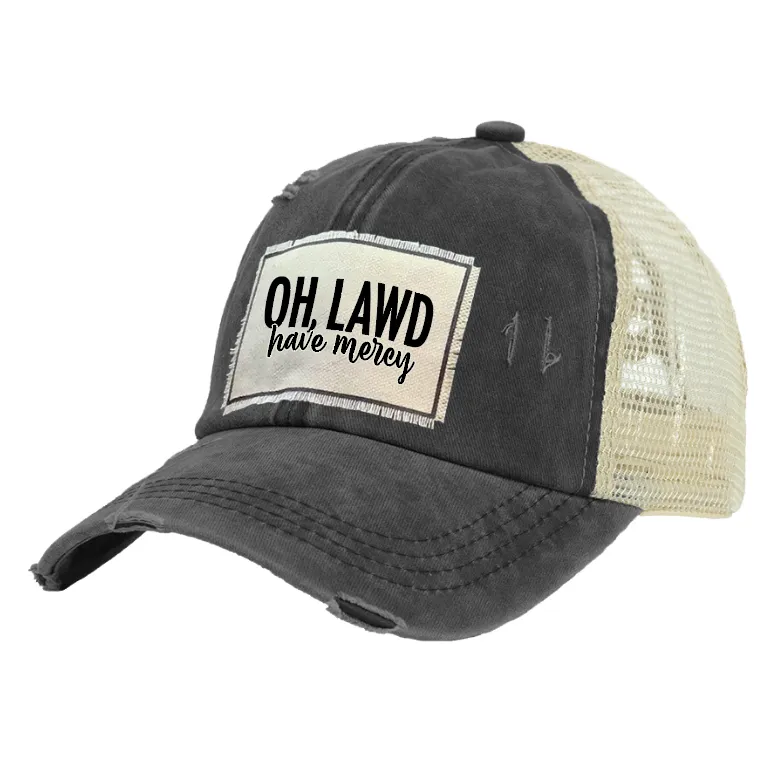 Oh Lawd Have Mercy - Vintage Distressed Trucker Adult Hat
