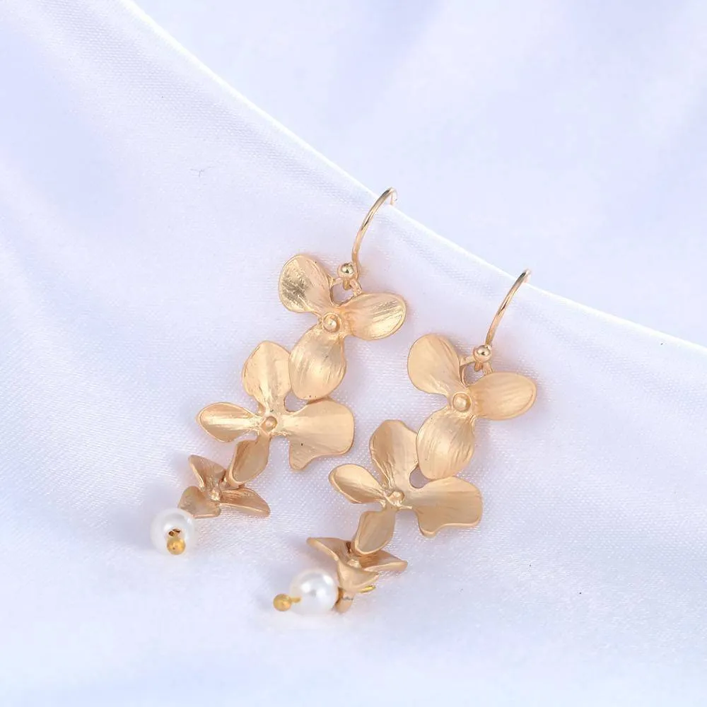 Orchid drop Earrings