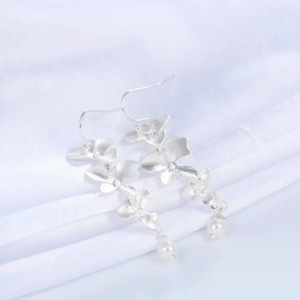 Orchid drop Earrings