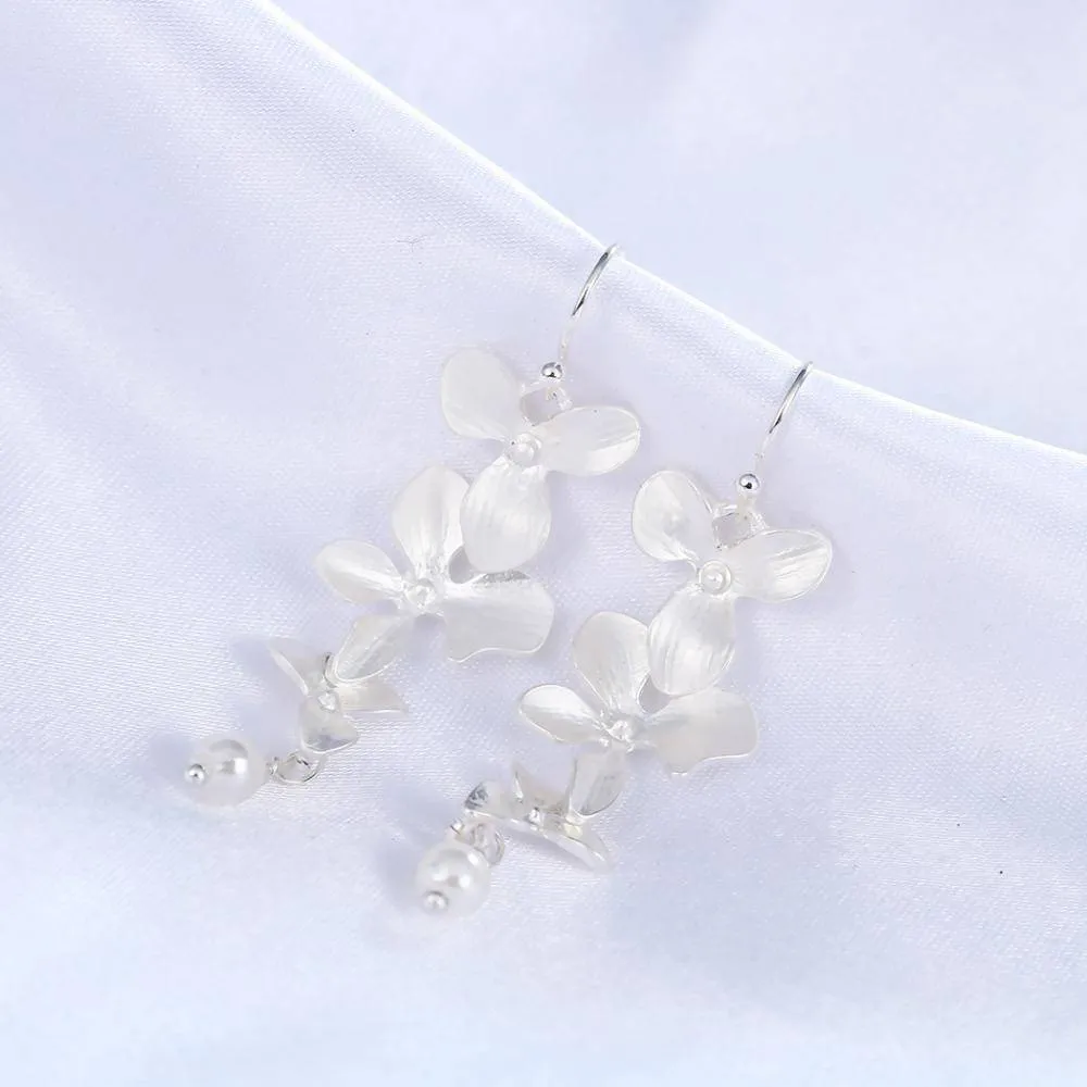 Orchid drop Earrings