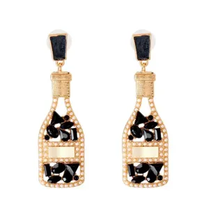 POPPIN' BOTTLES CHAMPAGNE EARRINGS