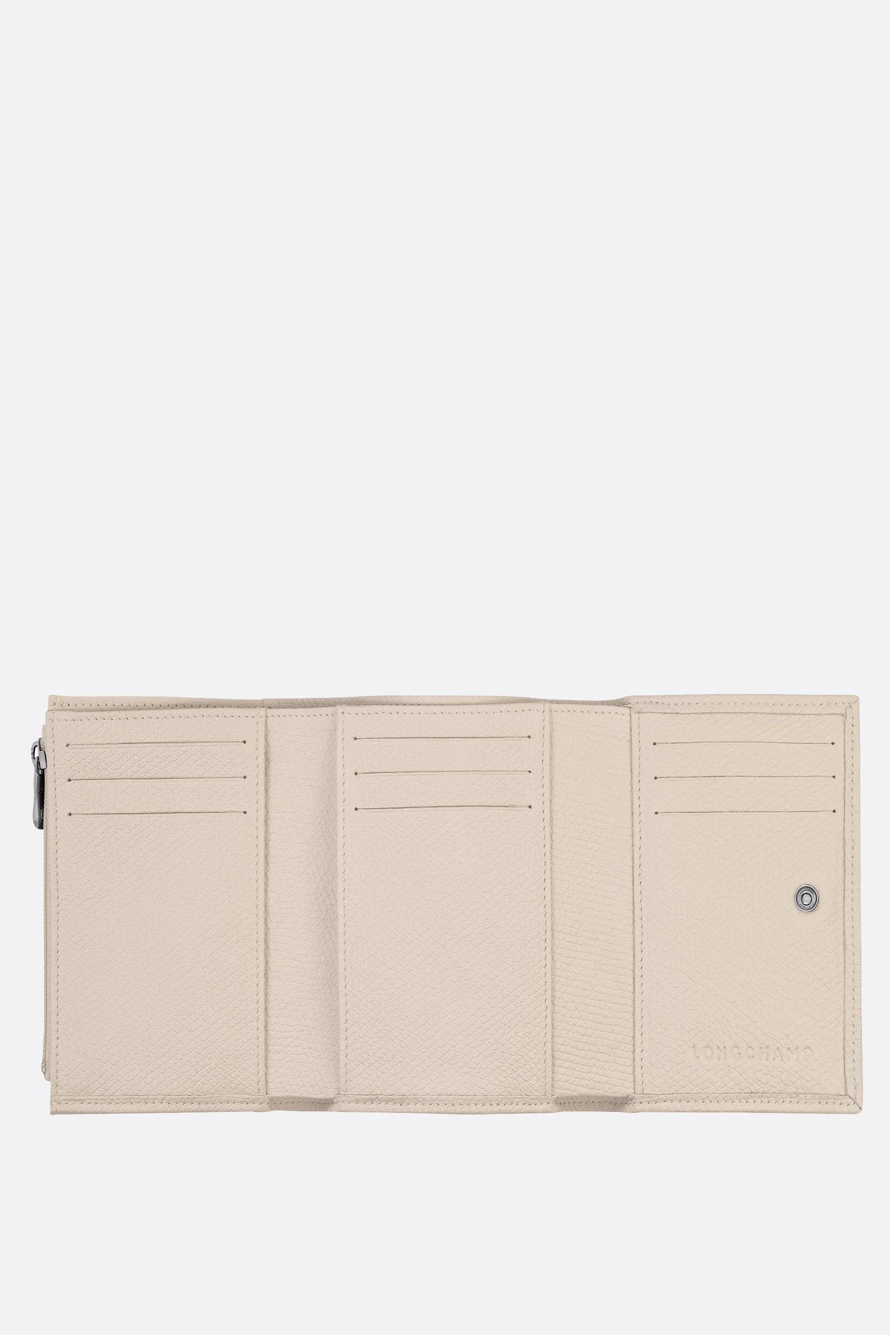 Roseau Pattern Cowhide Leather Wallet