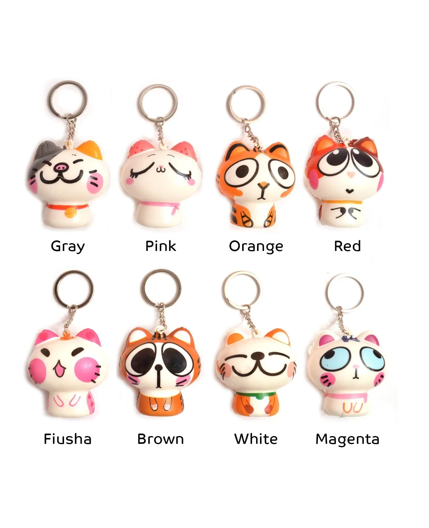 Squishy Cats Keychain