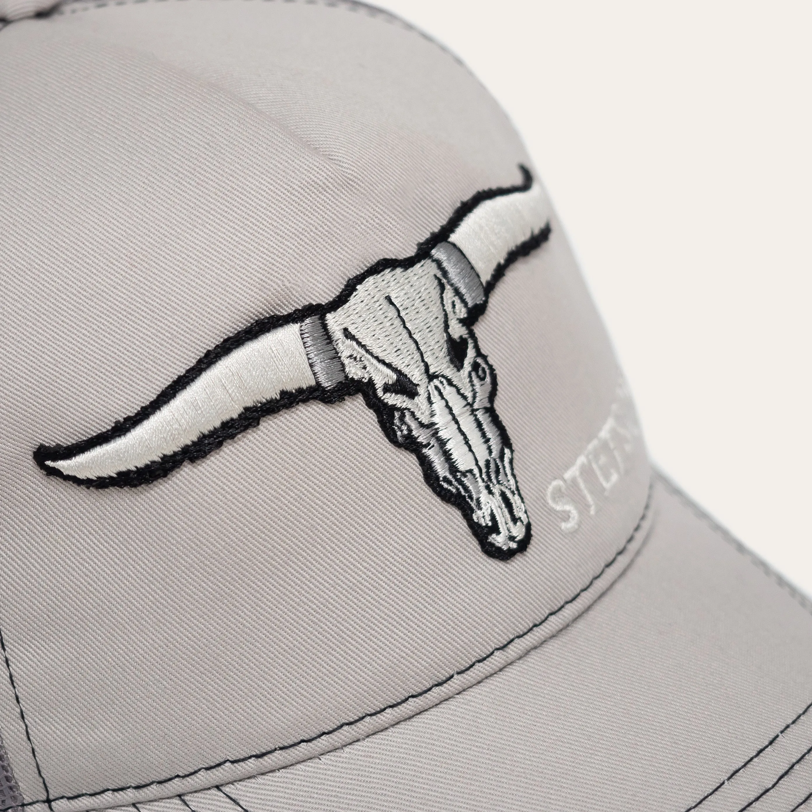 Stetson | Buffalo Horns Trucker Cap | Grey