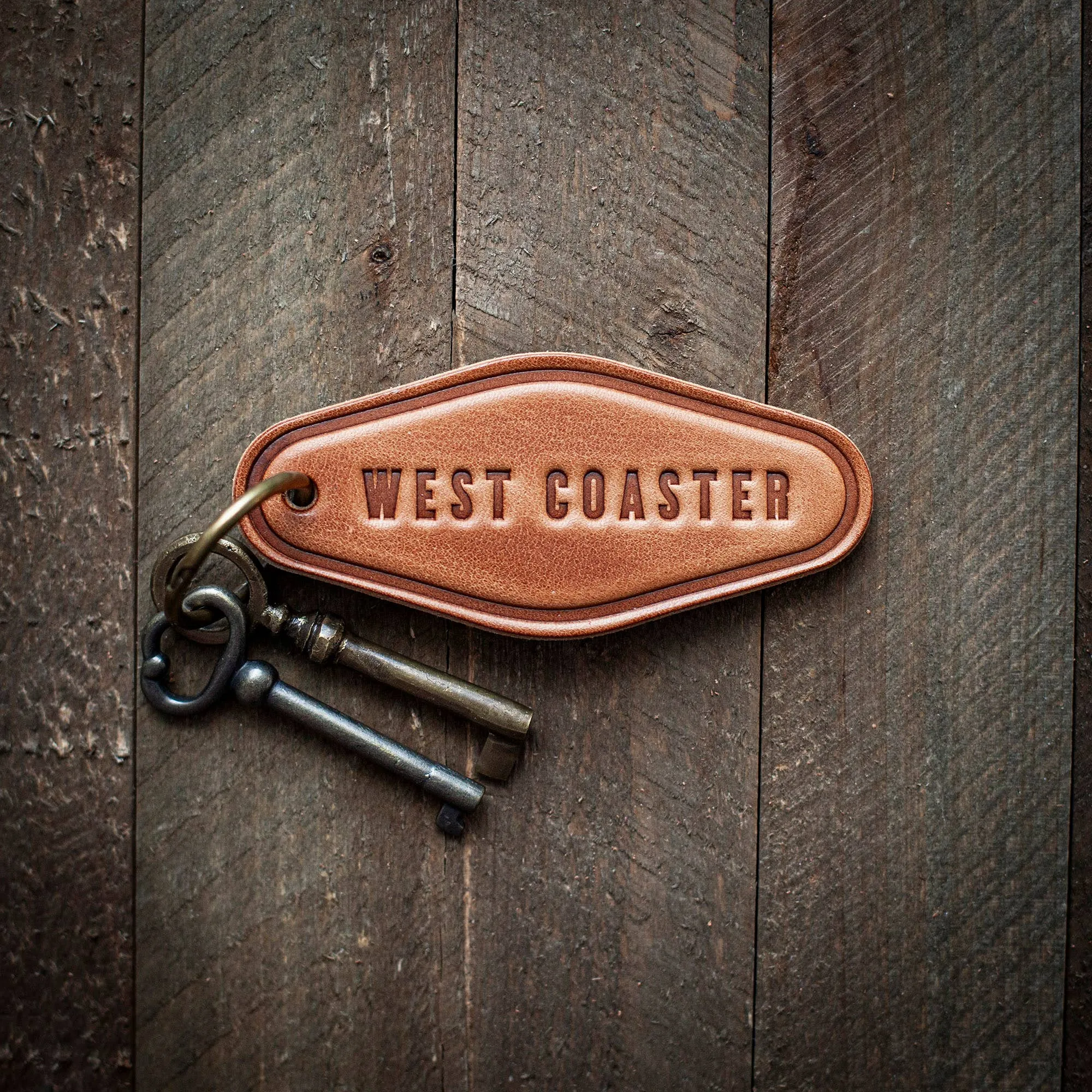 Sugarhouse Leather - West Coaster Leather Keychain Motel Style