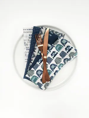 Sweater Weather Cloth Napkins, Set of 5 by 90 West Linen Co.