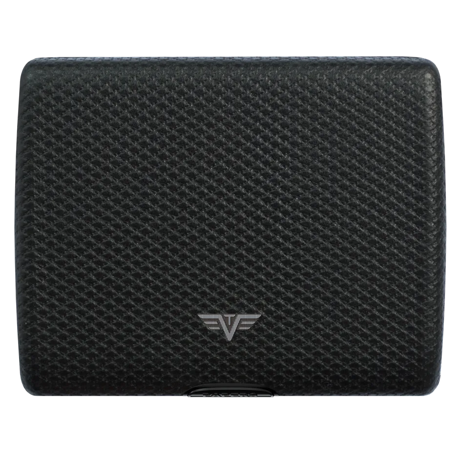 TRU VIRTU Aluminum Wallet Ray - Paper & Cards - Leather Line - Carbon
