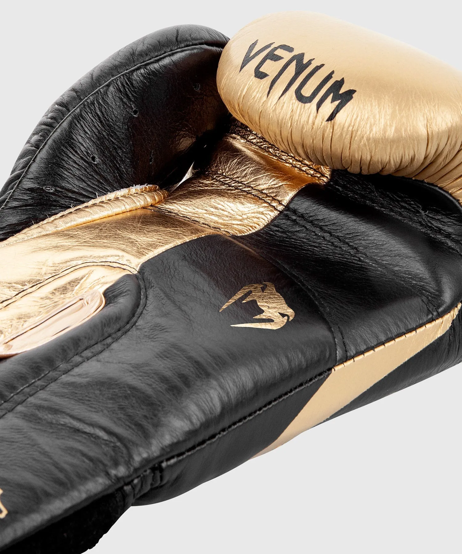 Venum Hammer Pro Boxing Gloves Velcro - Black/Gold