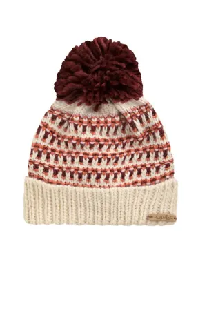 Weird Fish Zuki Bobble Hat Light Cream