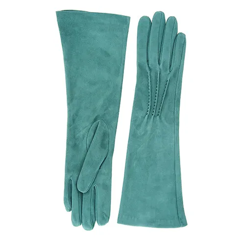 Women’s basic giada soft suede leather gloves 6 BT and cashmere lining