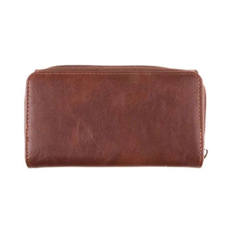 Women's Double Zip Stylish Wallet with Hearts -PL1912