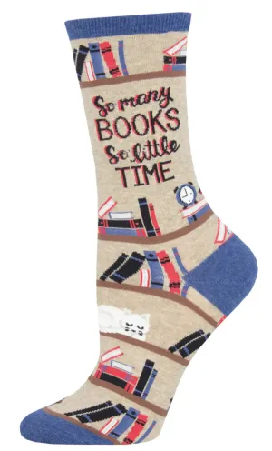 Women's SockSmith Time For A Good Book Socks  For Page Turners & Dreamers